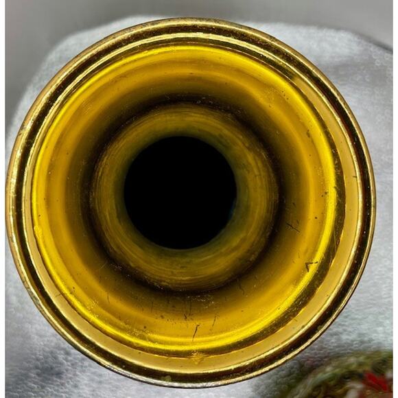 Vintage Cloisonne Floral Vases (Set of 2 Vases) 7.5" x 4.5" - Picture 10 of 11